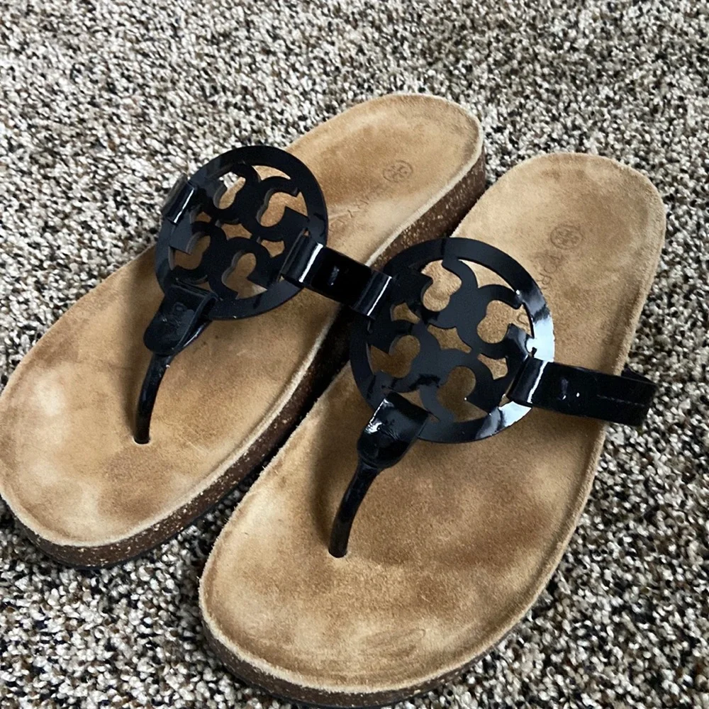 Tory Burch Black Miller Cloud Sandal, worn once